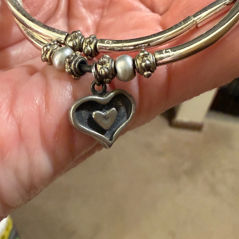 Lizzy James Silver Anklet with Heart Accent - Picture 6 of 6